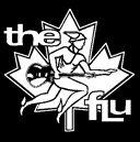 Logo for the band The Flu, with maple leaf